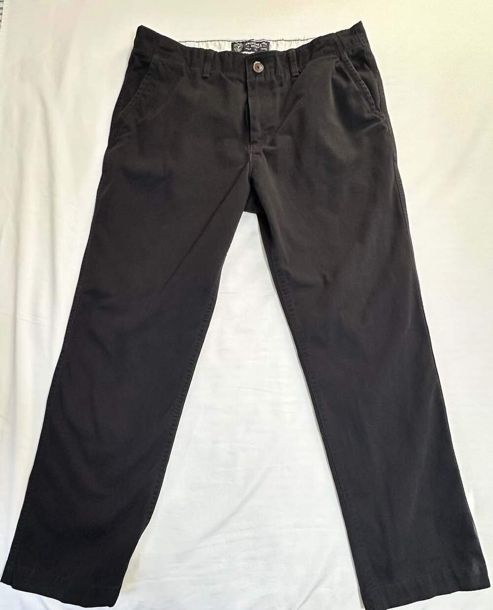 American Eagle Outfitters Men's Black Chino Pants Size 36x34